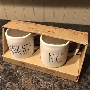 Rae Dunn-Naughty and Nice Mug Set